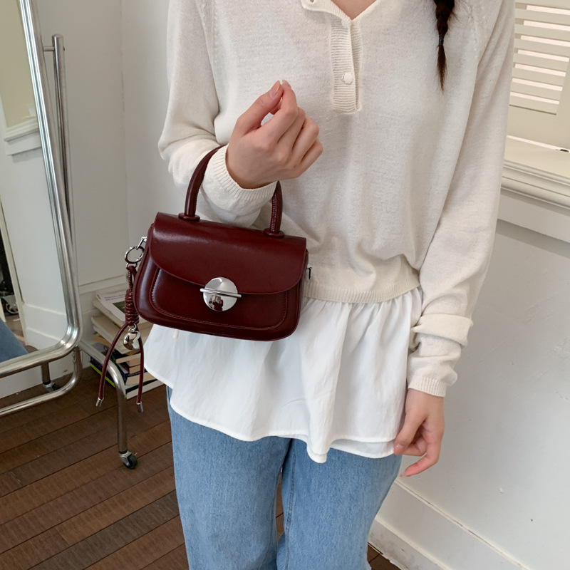 Women's Small Square Bag Elegant Shoulder Bag Versatile Crossbody_voghion.com
