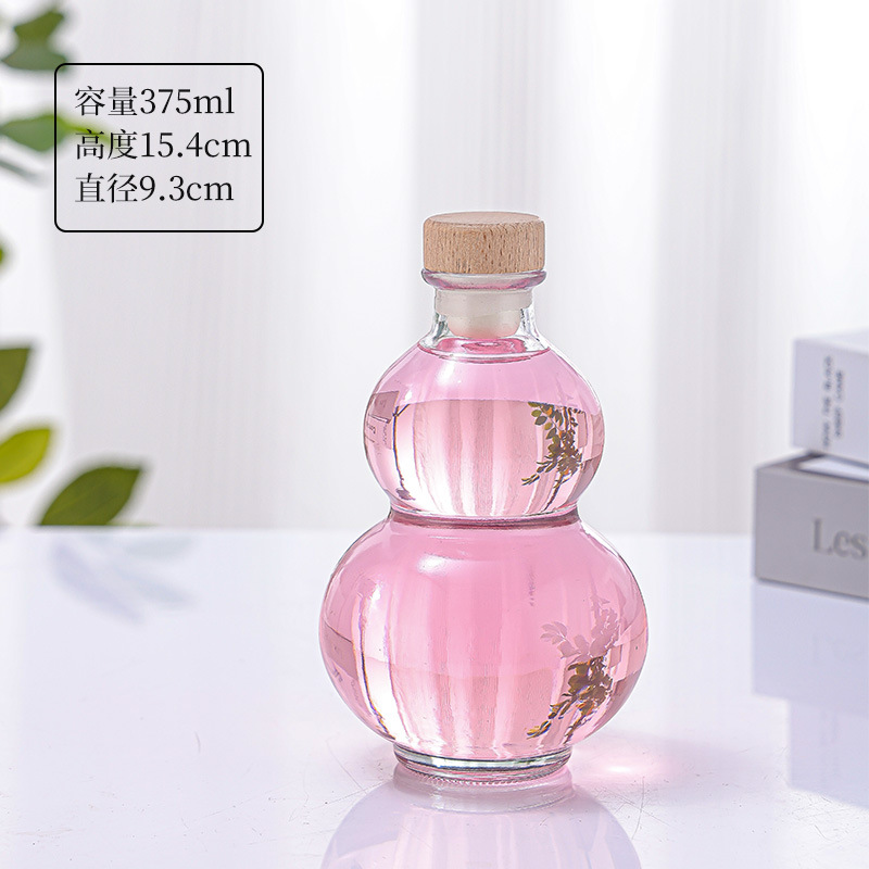 375ml 나무 뚜껑(60개/상자), 투명