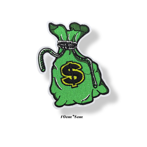 Embroidered Gold Money Patch Dollar Bill Wallet Banknote Patch European and American Foreign Trade Cloth Patch Sticker DIY Patch