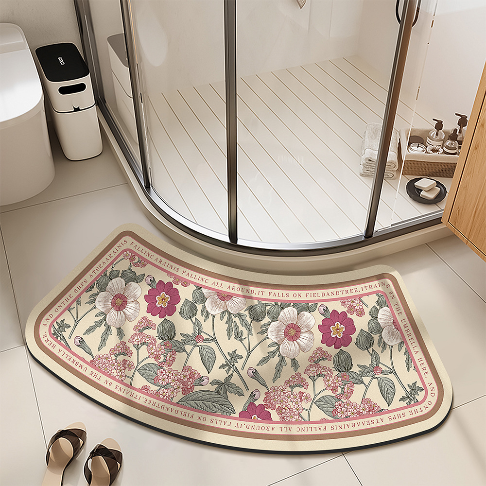 gabinete de baño americano puerta de barro de diatomeas absorción de agua alfombra antideslizante de secado rápido alfombra de baño alfombra de puerta