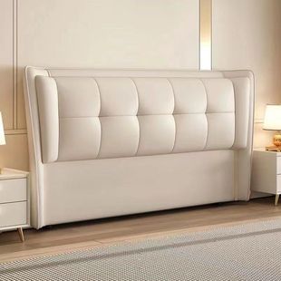 New cream wind bedside backrest landing integrated 1.5 meters 1.8 meters simple modern bedside soft bag backrest board