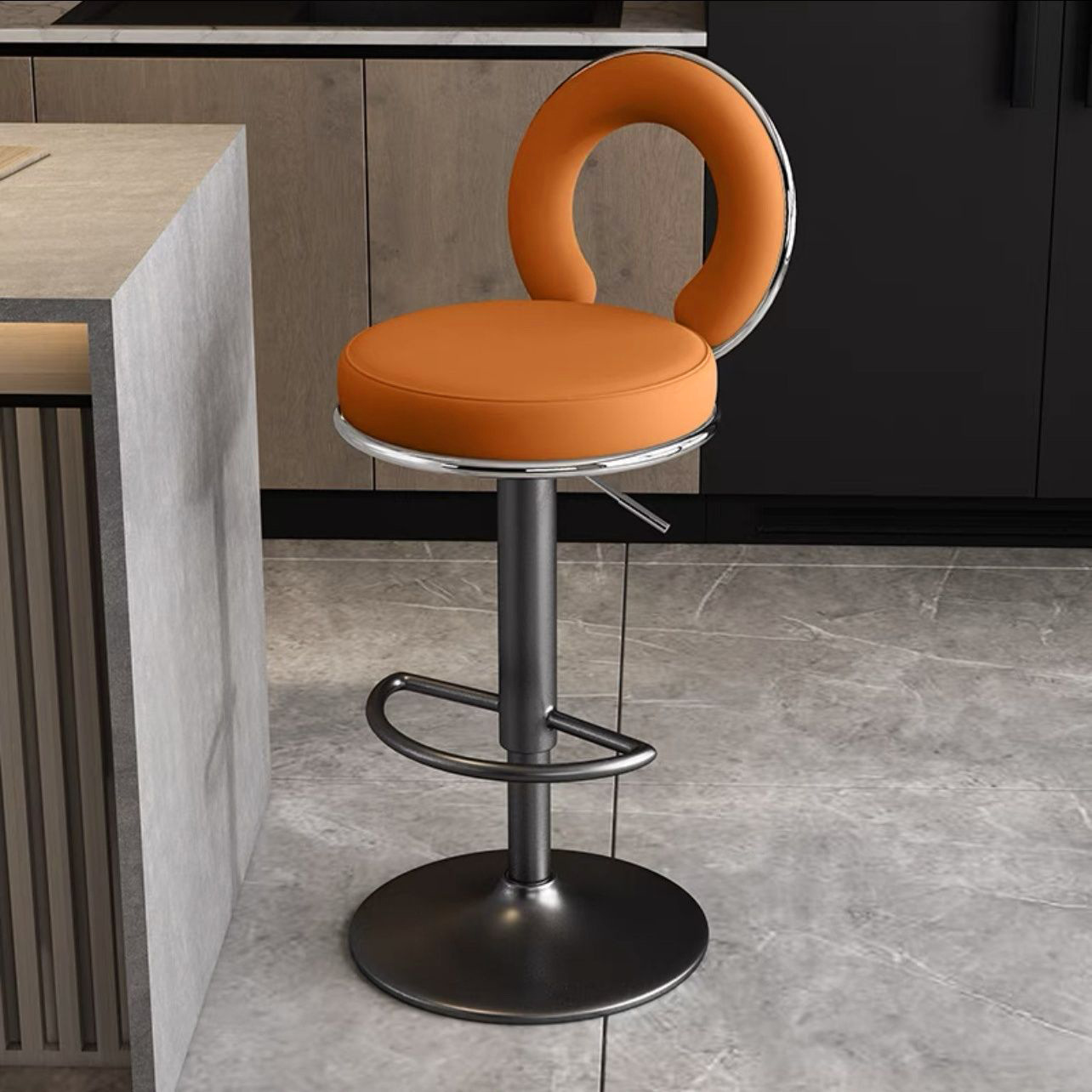 Silla de bar respaldada taburetes altos para el hogar taburetes modernos simples de alta calidad cajero de recepción elevador silla de bar alta