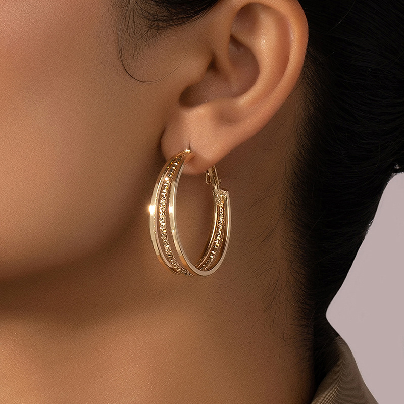 Fashion Simple Big Alloy Earring Hoop Jewelry Female display picture 1