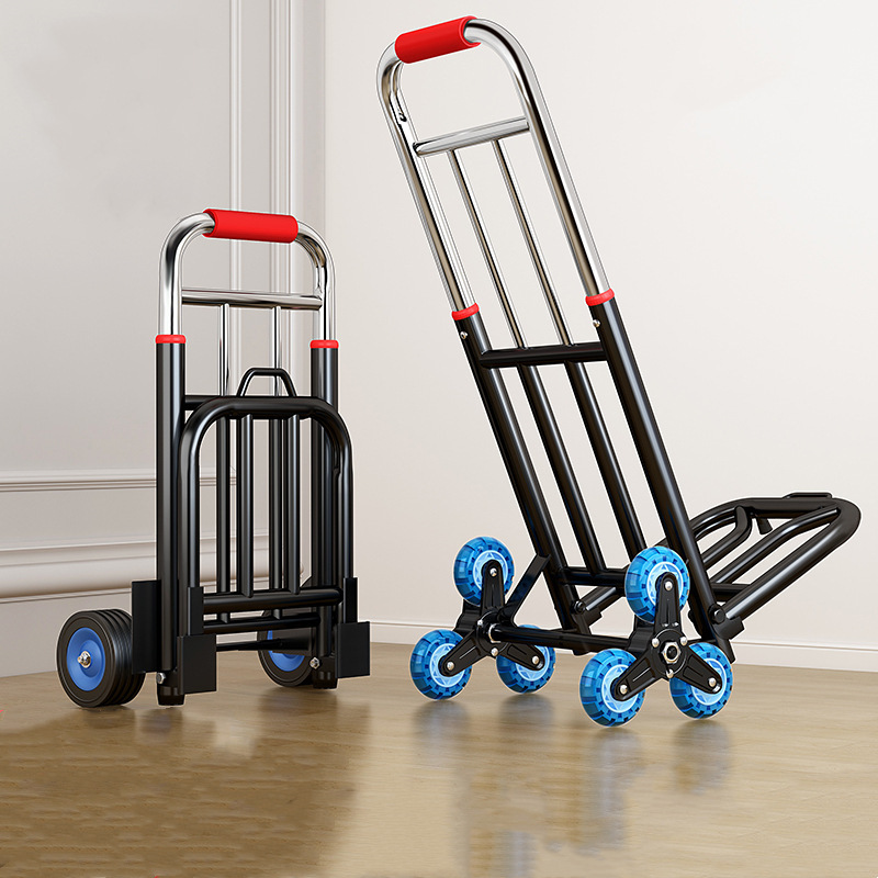 Folding Trolley Handcart for Home Shopping and Carrying, Portable Luggage Cart for Grocery Shopping
