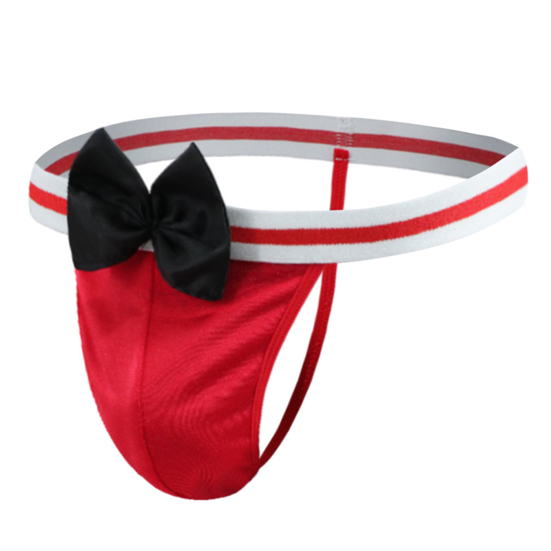 Tzy1396T Men's Men's Export Sexy Underwear Christmas Bow Gentleman Fun Sexy Thong