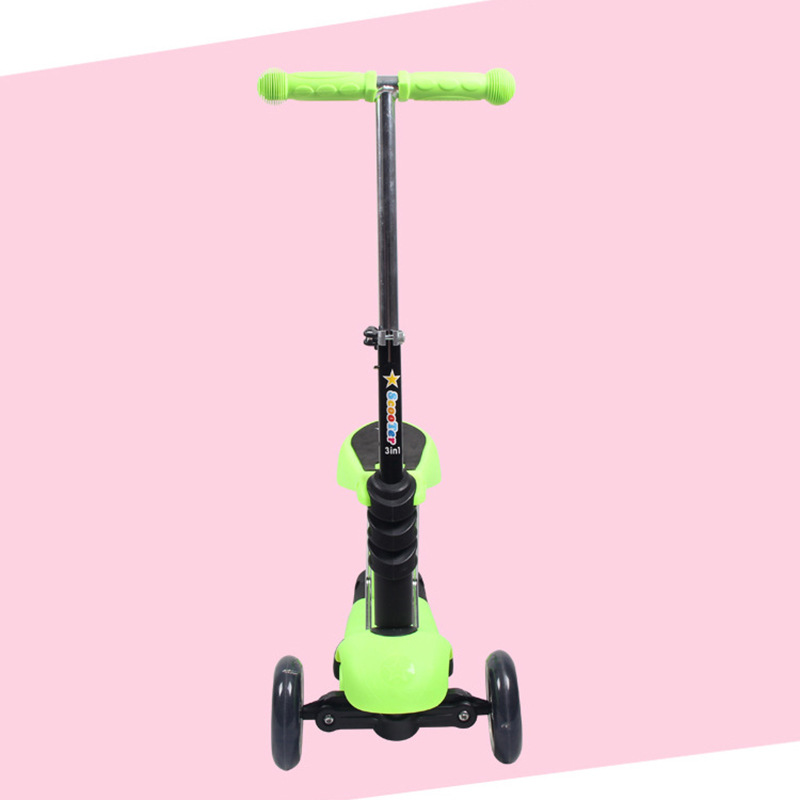Nuevo tres en un escarabajo scooter de los niños scooter de moda ajustable de tres ruedas