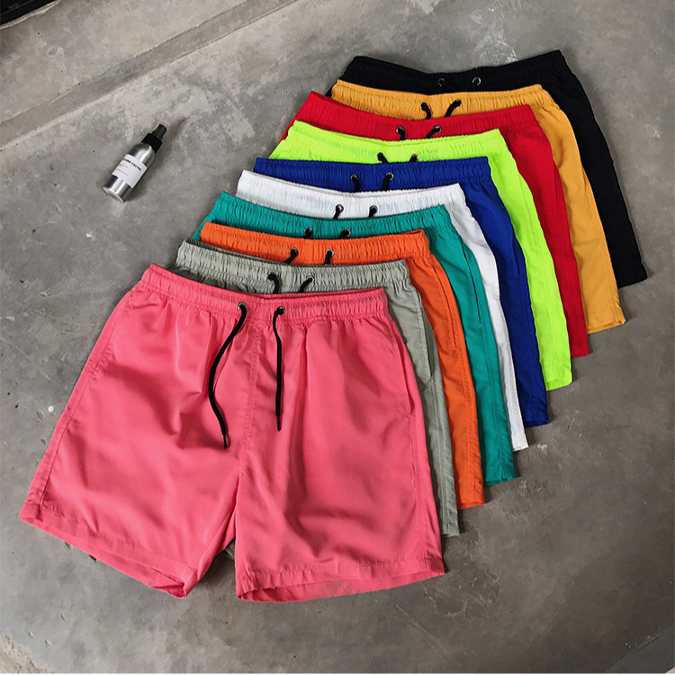 Foreign Trade Men's Pants 2025 Summer Men's Casual Shorts Fashionable Candy Color Pants Loose Youth Men's Beach Pants