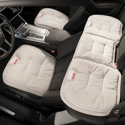Seat Cushion – Seat cushion, seat cover - flannel-off-white-audi-three-piece-set