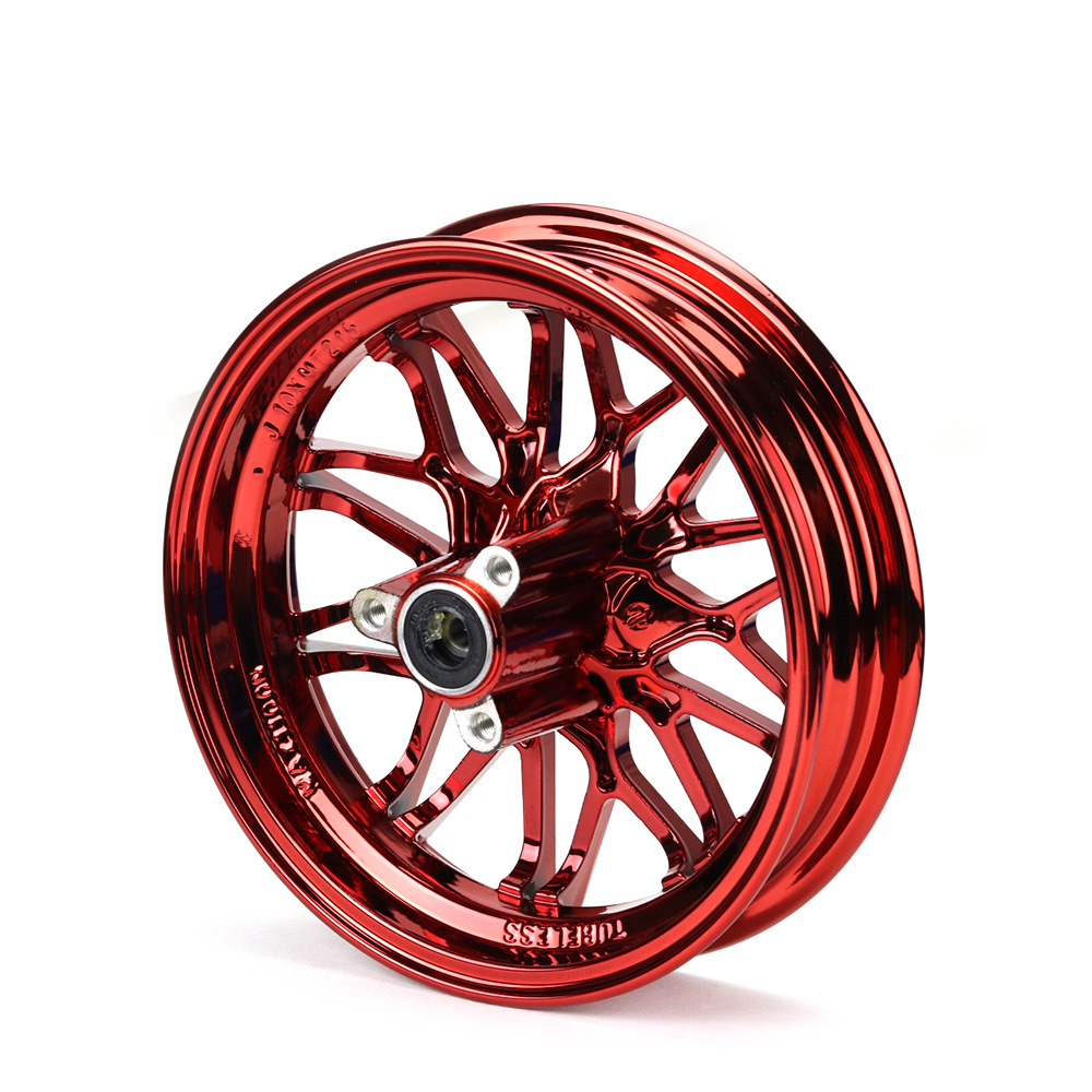 Linhai Cuxi Rsz Ghost Fire 100 Modified Aluminum Alloy Steel Rim Electroplated Wheel Hub Bell Front Axle 10mm