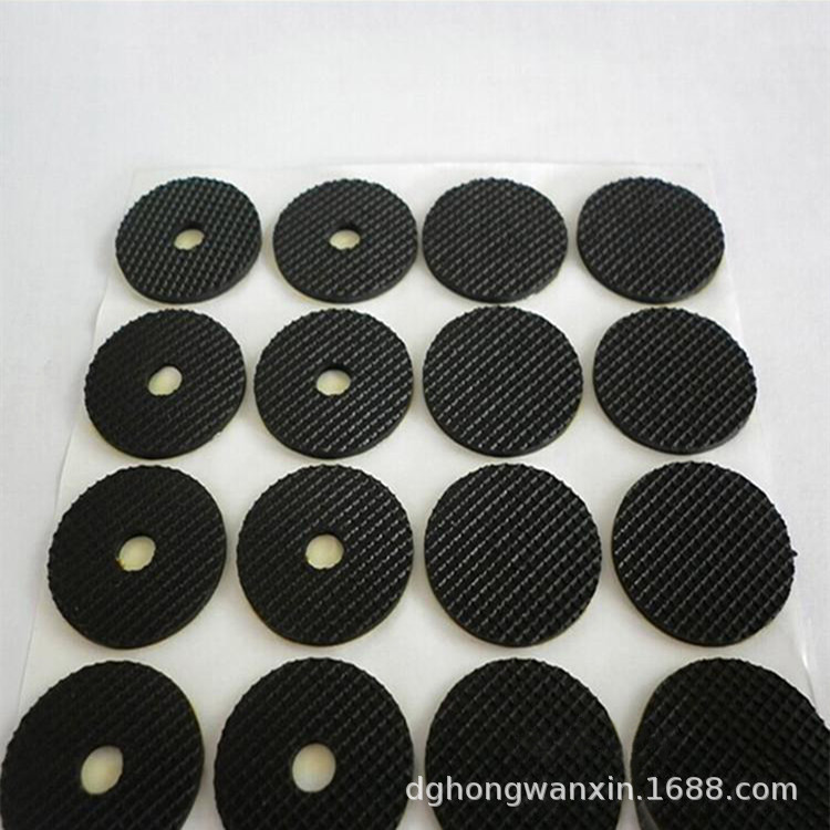 防滑网面橡胶减震脚垫缓冲橡胶垫黑色防滑密封硅胶垫 橡胶垫片