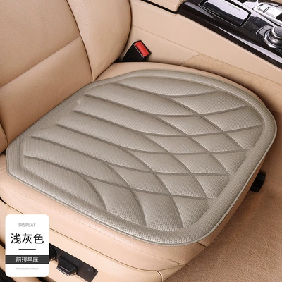 Latex Cushion, Seat cushion, seat cover - light-gray-front-row-1-single-seat-diamond-grid