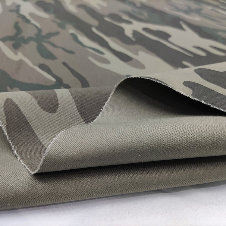 100 algodón al por mayor tela de twill sublimación camuflaje tela de textura impresa de batalla