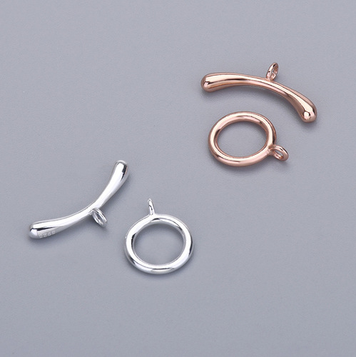 s925 sterling silver OT buckle DIY bracelet buckle head pearl necklace buckle connection accessories handmade finishing materials