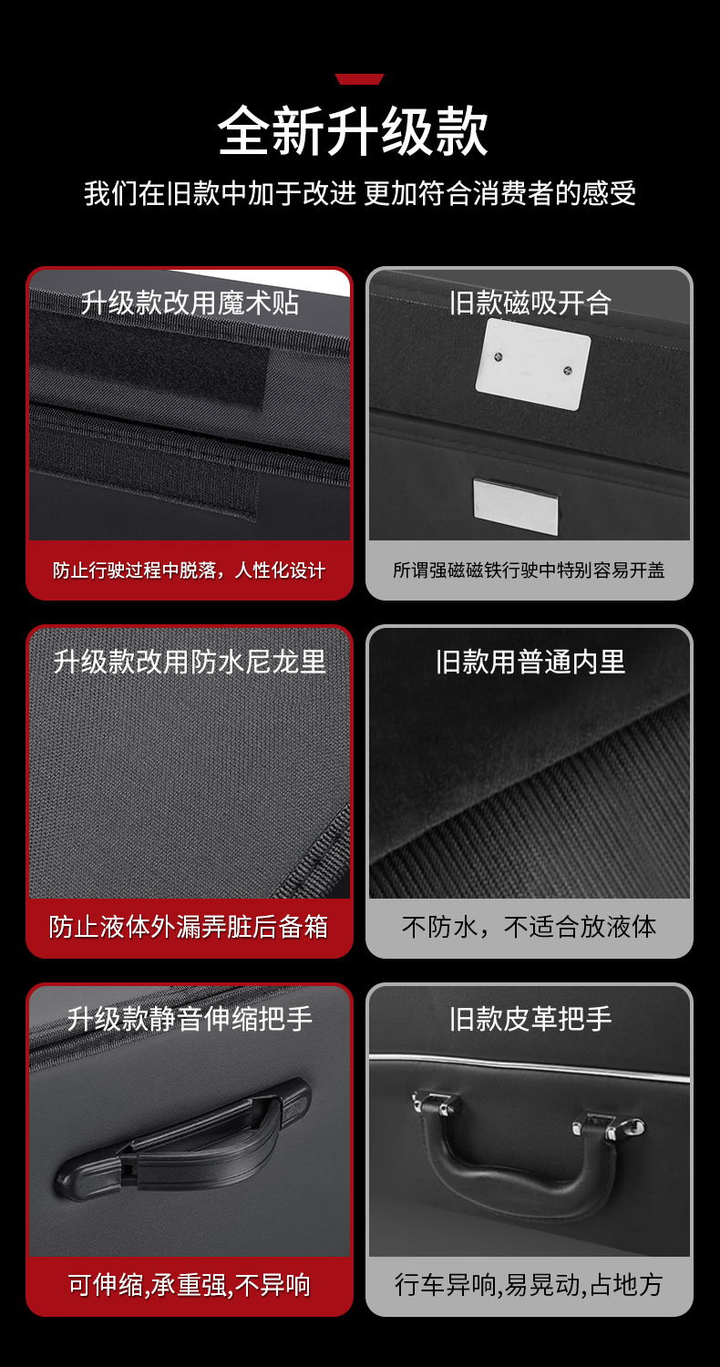 Suitable for Zeekr 001 FR/007/9X/8X/7X/X car trunk storage box