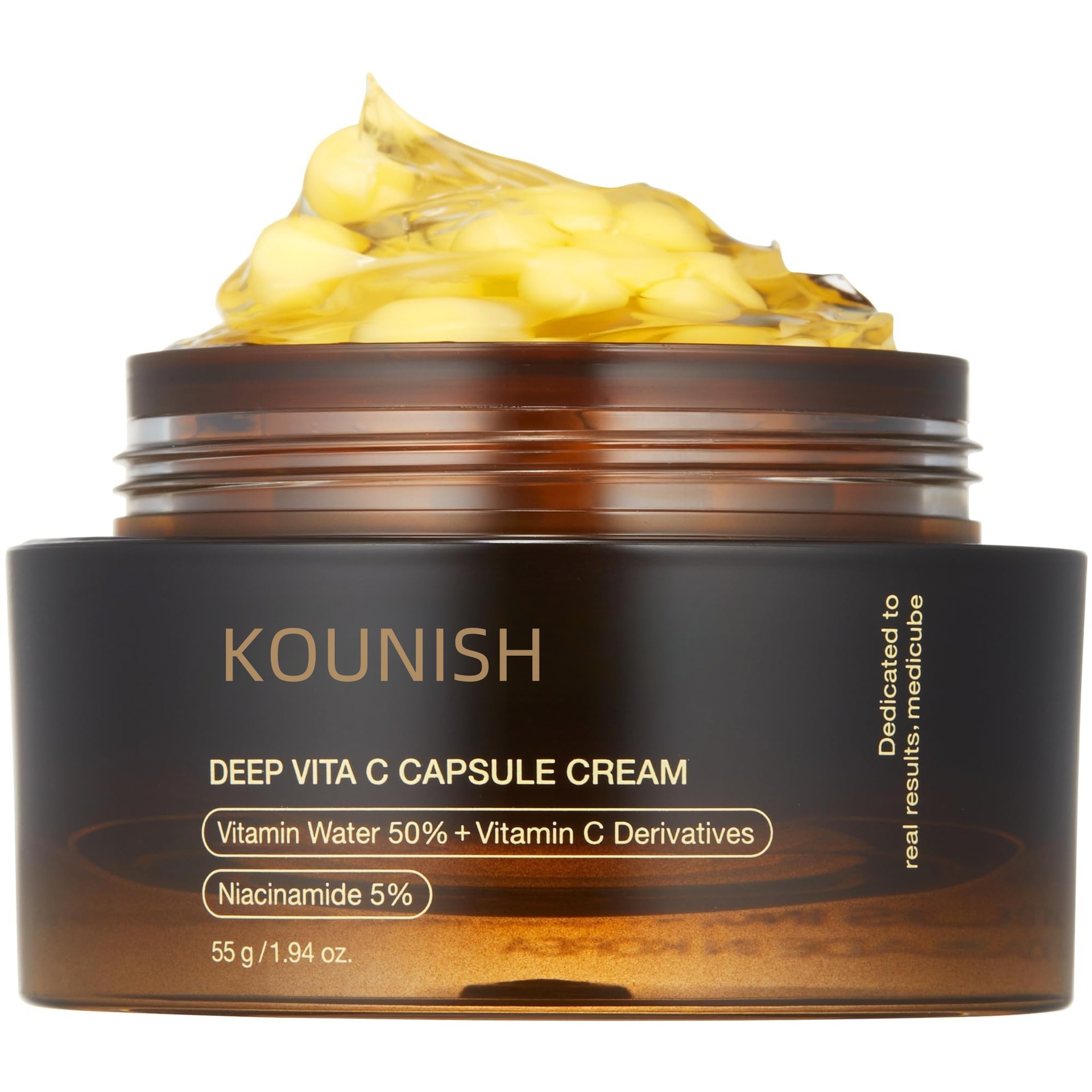 Korean Popular Skincare Lazy Cream, Vitamin C Capsule Face Cream, Lightens Spots and Improves Dullness, Vitamin C Face Cream