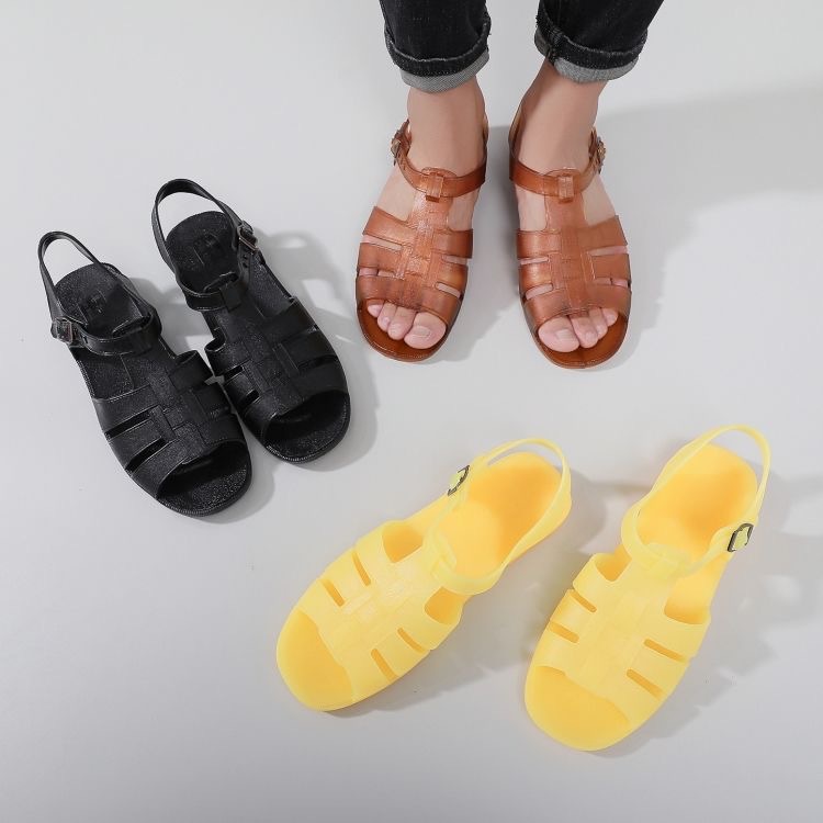 Summer Men's Outer Sandals 2024 New Versatile Ins Fashion Non-Slip Thick Sole Beach Vacation Students