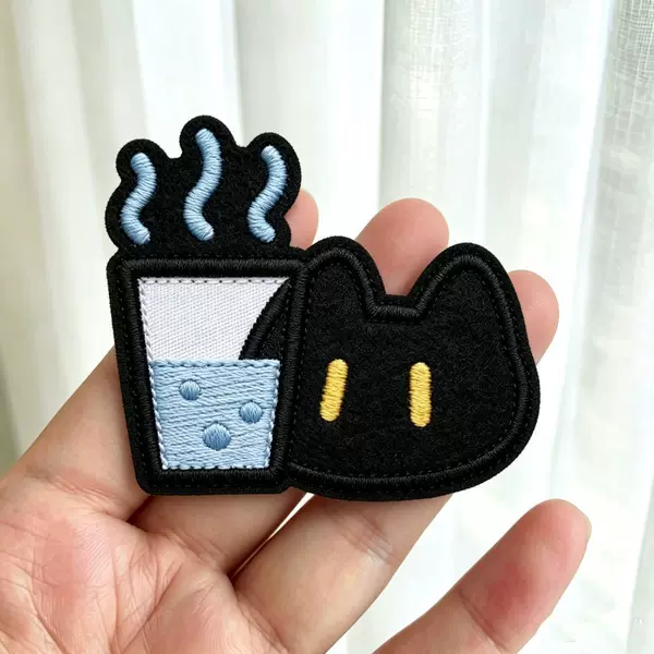 Little Black Cat Worker Bangs Sticker Cute Girly Seamless Hair Styling Versatile Hair Accessory Magic Tape Wholesale