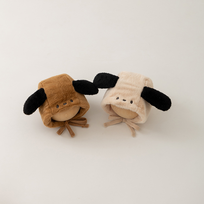 Invierno de peluche gorra de oídos para bebés lindos y super-hermosos perros gruesos calientes para niños y niñas a prueba de viento gorra Thunderfeng