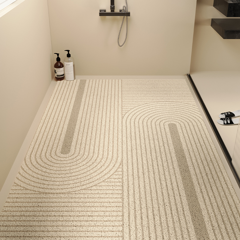 Bathroom Non-Slip Mat with Full Silk Loop Coverage, Anti-Fall Floor Mat for Children and Pregnant Women, Water-Draining Perforated Foot Mat for Bathroom