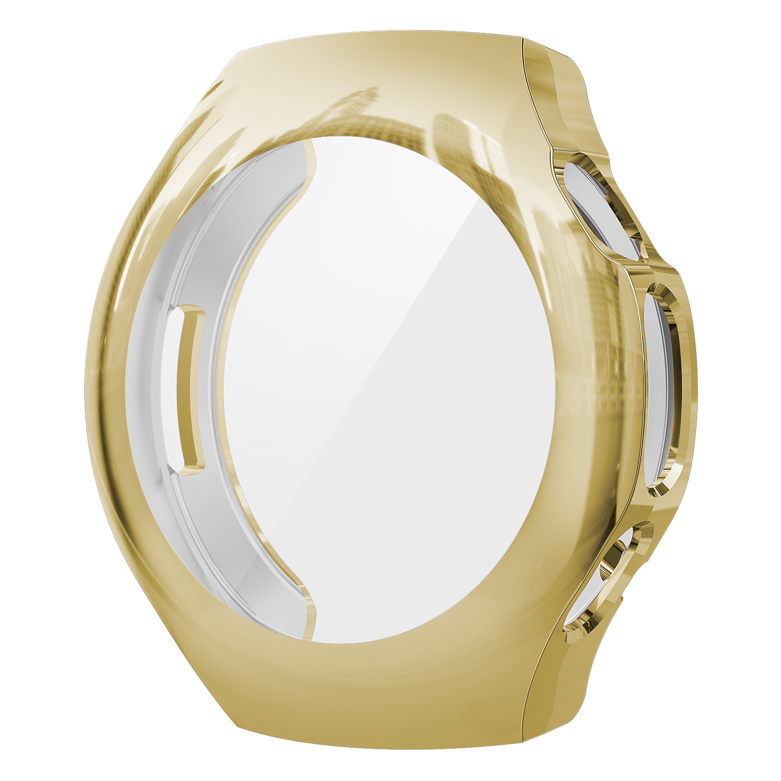 The new product is suitable for the HUAWEI Watch5 protective case. The Huawei Watch5 watch features a fully covered electroplated TPU case Item Picture