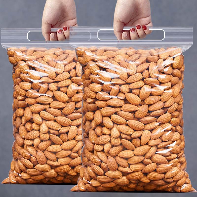 原味巴旦木仁500g杏仁坚果扁桃仁散装干果零食烘焙5斤袋装巴达木|undefined