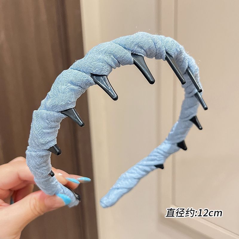 法式复古针织宽边发箍女高级感发卡小香风高颅顶压发头箍洗脸发捆|undefined