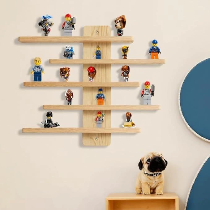 Скандинавская деревянная детская комната настенная стойка для ручной работы