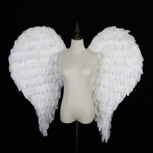 大号写真摄影白色羽毛天使翅膀影楼婚纱拍照道具模特内衣走秀车模