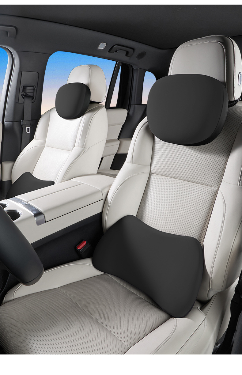 Car Electric Massage Lumbar Support Cushion with Heating for Long Sitting in the Car