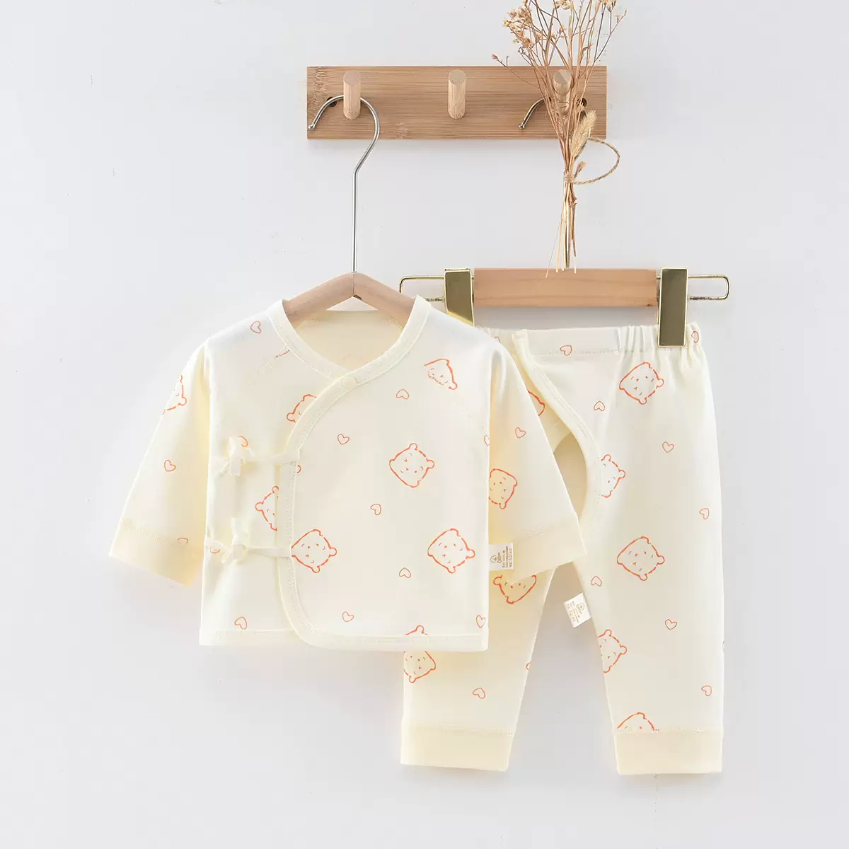 新生婴儿儿衣服和尚服纯棉内衣宝宝秋装长袖秋衣初生分体套装春秋