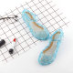 Cross-border Summer Frozen Snowfield Aisha Girls Princess Shoes Cinderella Crystal Shoes Children High Sandals