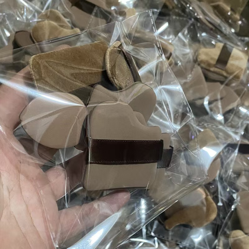 チョコレートパフセット植毛パフ多色化粧化粧綿パフクロスボーダーパフ綿パフ|undefined