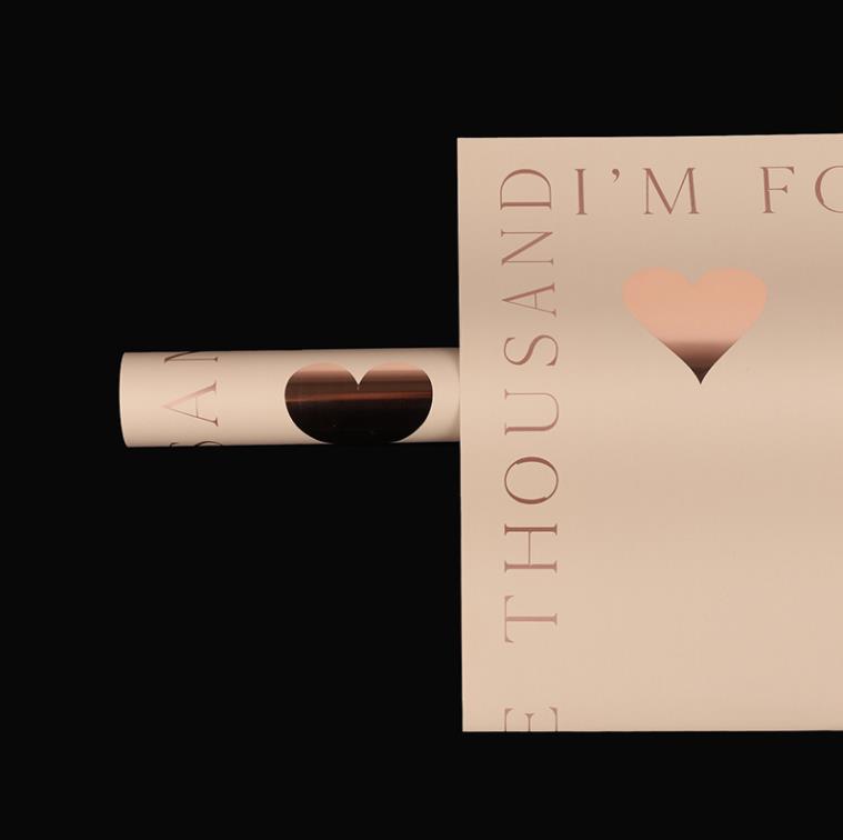 Flor fiesta fábrica de nuevos productos de alto nivel emoción día de la gente papel de embalaje de flores estampado amor florista ramo de papel de embalaje