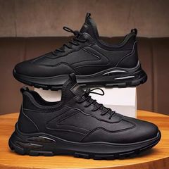 Labor protection shoes, men's shoes, summer new breathable leather waterproof sports shoes, men's trendy versatile casual dad shoes