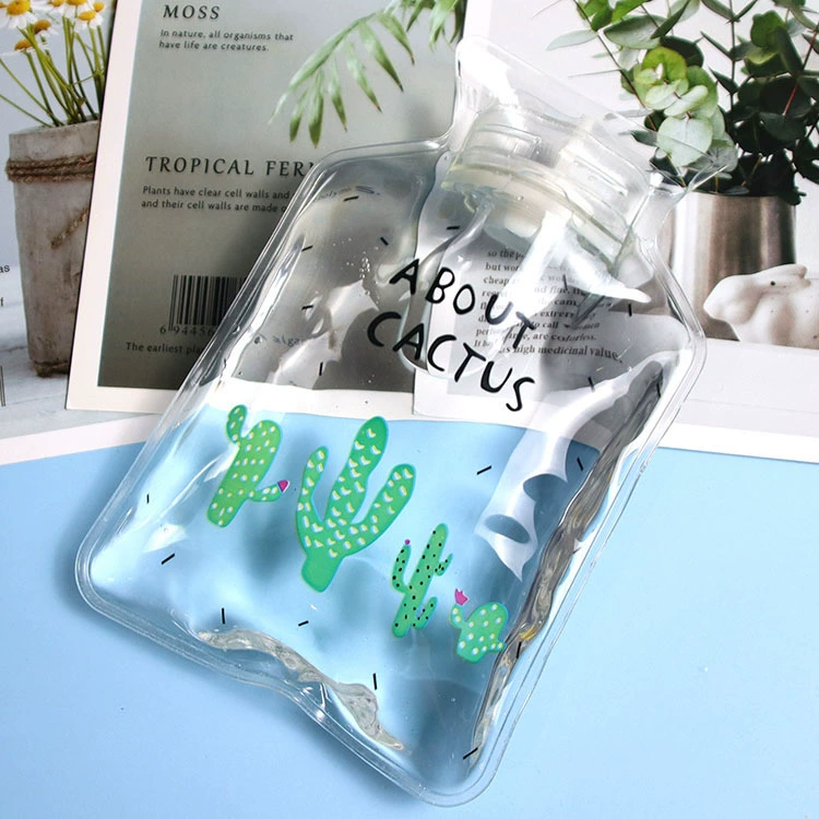 Small cartoon winter handheld water container for elementary school students, hand warmer
