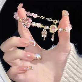 【甜而不腻-棒棒糖】少女仙气爱心串珠手链百搭手串甜美可爱手饰