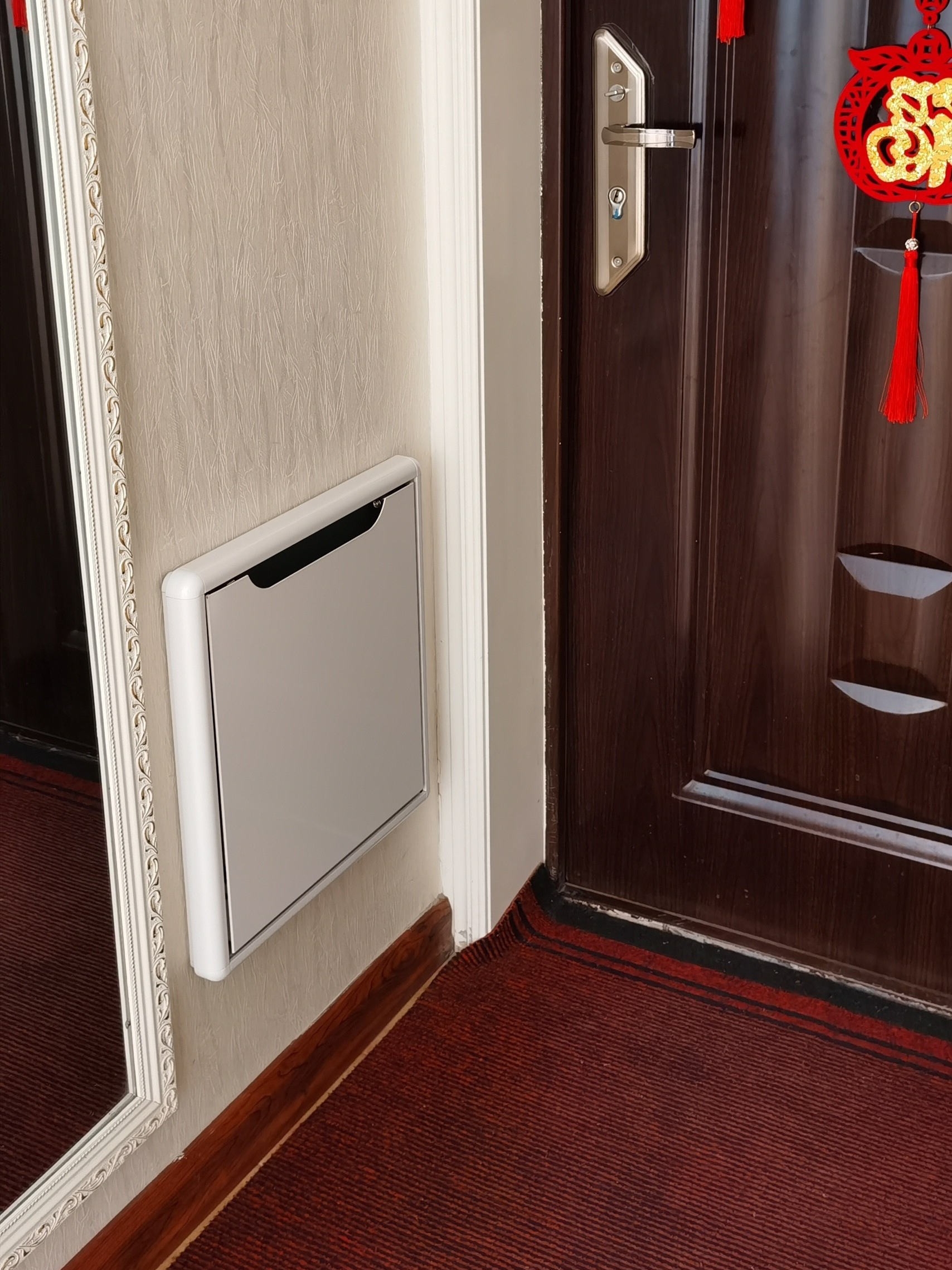 Hidden wall -mounted wall -type folding stool porch chair changing…