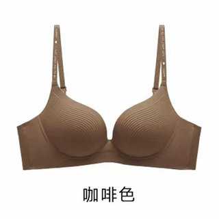 8522原创无痕小胸聚拢内衣女显大防下垂甜美小聚蛋一片波纹文胸罩
