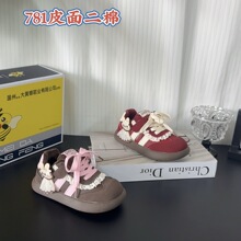 童鞋批发大黄蜂品牌新款儿童运动鞋男女童贴片底鞋魔术贴款二棉鞋