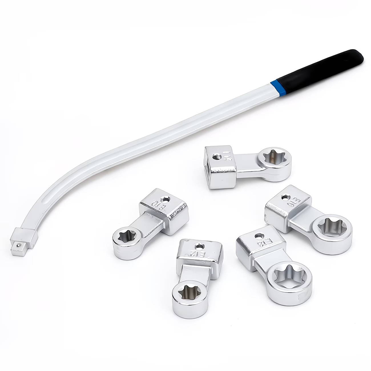 15-Piece Set of Pulley Wrenches, Engine Idler Tensioner Pulley Adjustment Wrenches, Extended Socket Wrenches