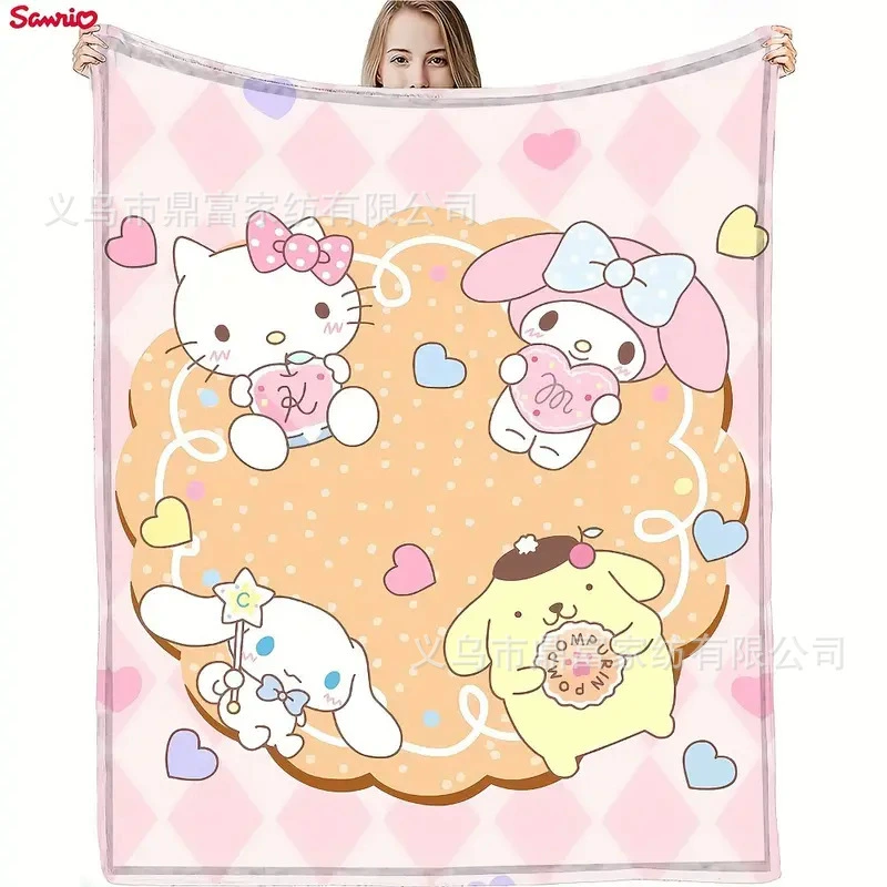 Sanrio, мультяшная фланелевая одеяла для сна, детский диван