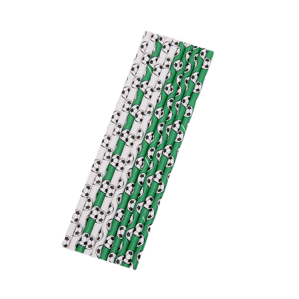 Papel de fútbol pulpa kraft desechable pulpa para pasteles postre decoración pulpa para bebidas pulpa