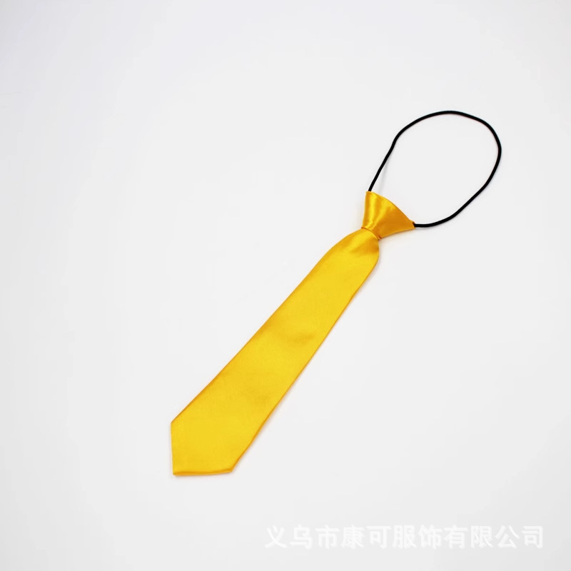 ゴムバンド子供用ネクタイ男女学生無地子供用ネクタイ卸売ステージチームパフォーマンスブラックネイビーブルー在庫あり|undefined