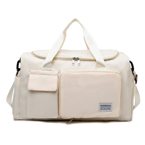 Portable travel bag with large capacity, separate wet and dry, fitness bag, independent shoe compartment, foldable storage, maternity bag