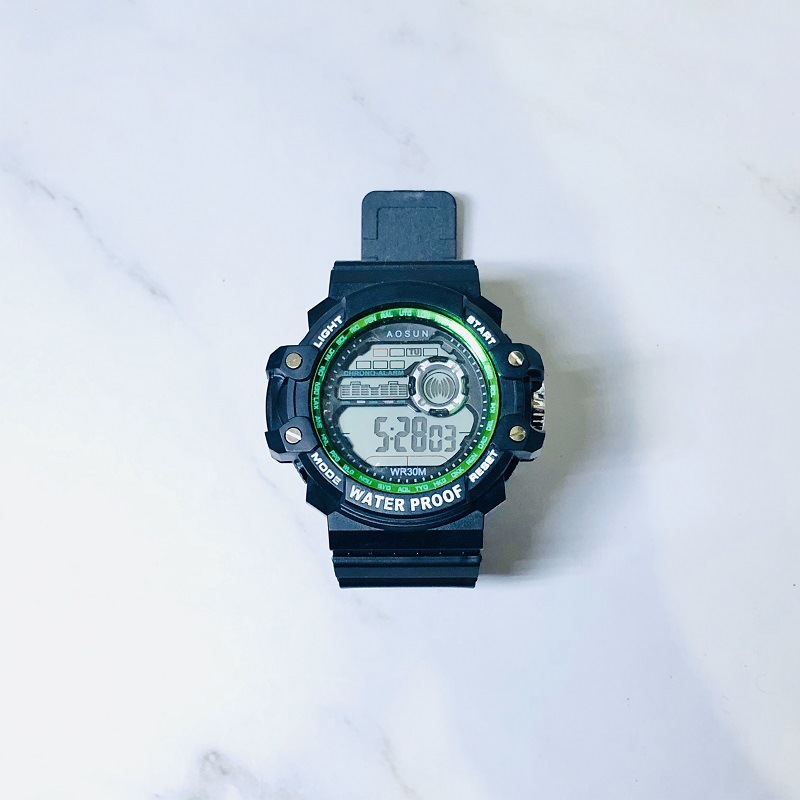 韩版学生手表 运动防水多功能电子表 男生个性游泳户外登山表爆款详情图10