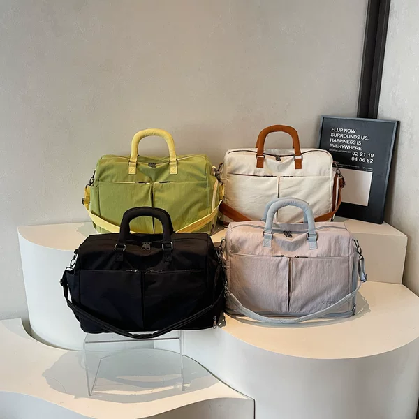 New Style Short-Distance Travel Luggage Bag for Couples, Fashionable and Stylish Hand-Held Gym Bag, Daily Large-Capacity Travel Bag