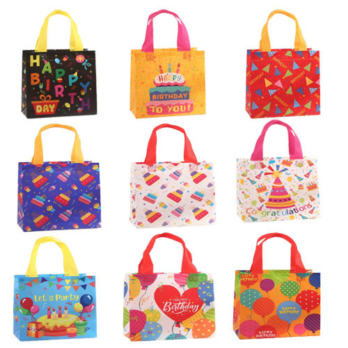 多彩缤纷手提袋生日礼物礼品袋无纺布手提袋耐脏伴手礼礼品包装袋