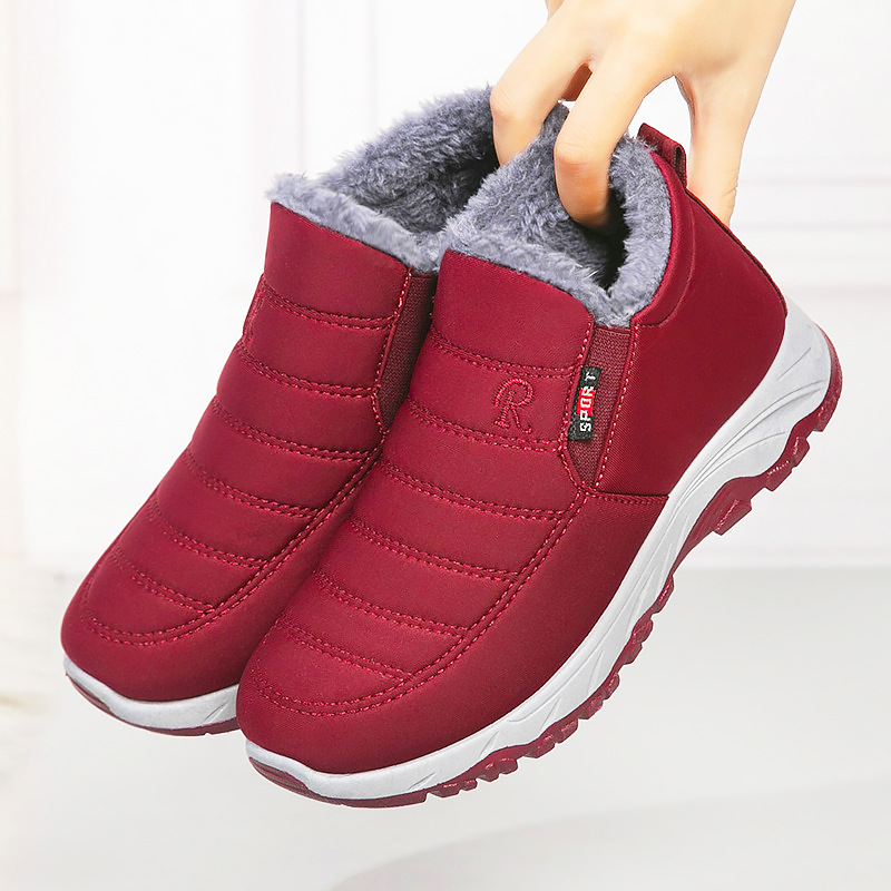 Zapatos de algodón de invierno Nuevas botas de algodón par al por mayor TikTok entrega en vivo botas cortas gruesas con forro polar botas de nieve caliente