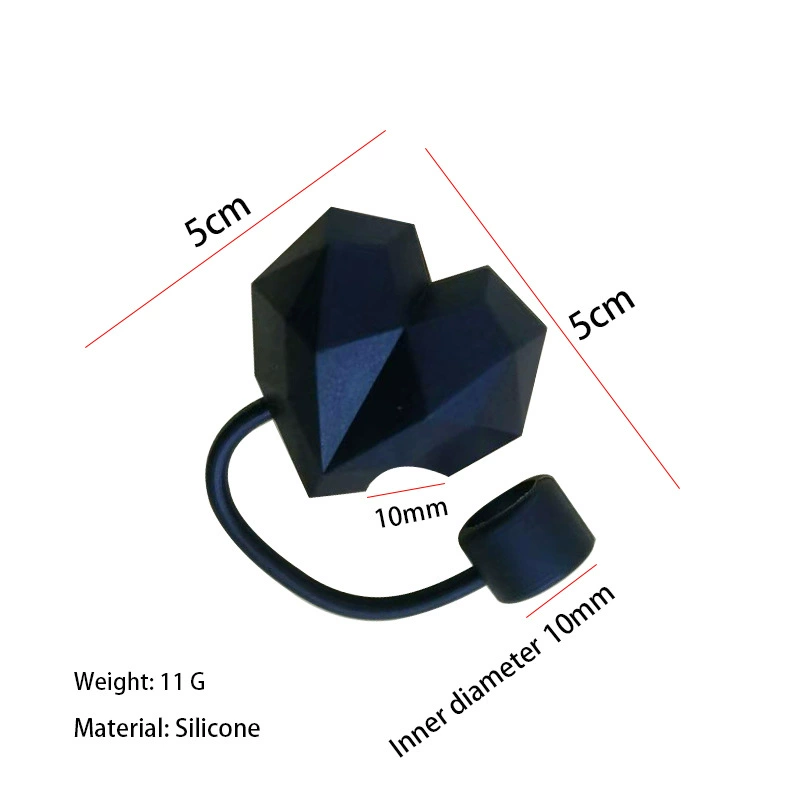 Silicone hermetic universal straw, 30 oz, 40 oz, 10mm