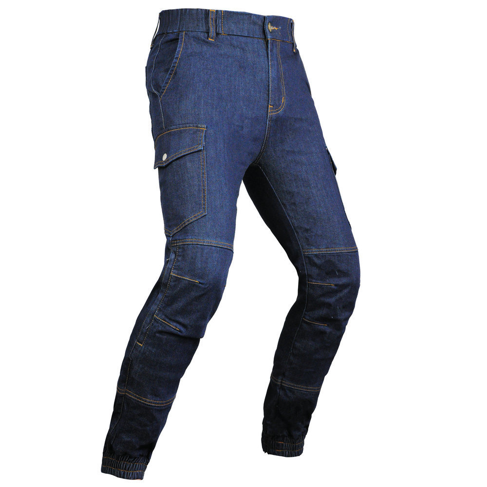 VOLERO K-4 motocicleta pantalones vaqueros de los hombres ocasionales de la motocicleta pantalones anti-caída equipo de protección alargado anti-desgarro